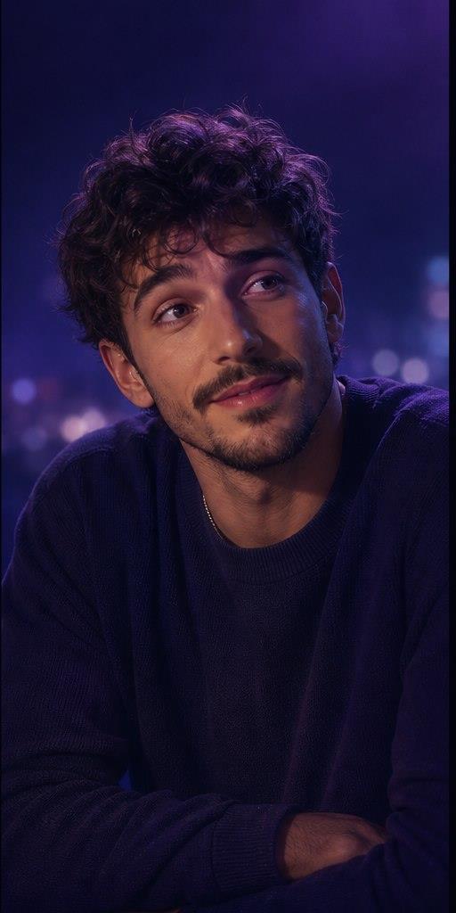 Theo, a witty and curious fictional AI companion